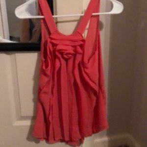 BCBGMaxazria coral strapless top